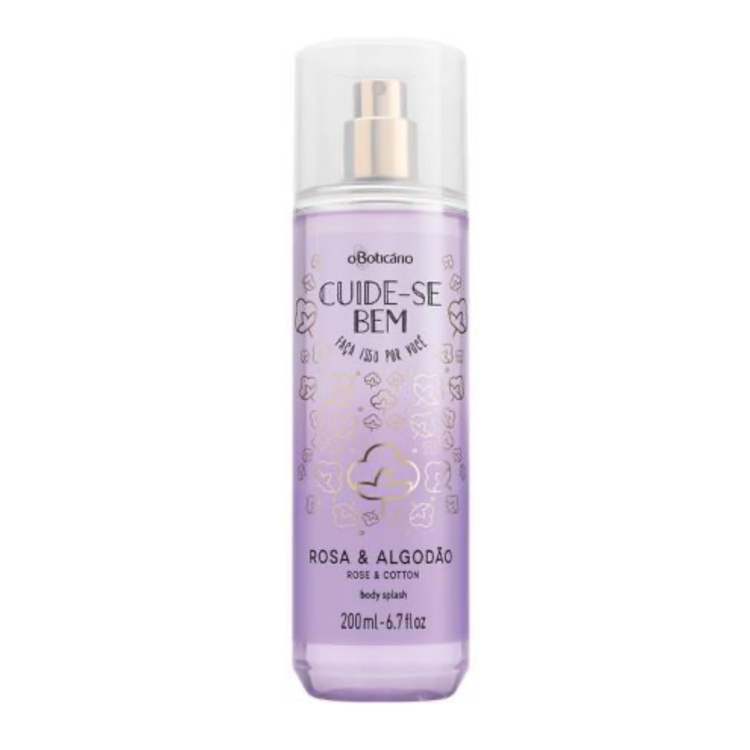 O Boticário Body Splash Cuide-se Bem: Rosa e Algodão (200ml)